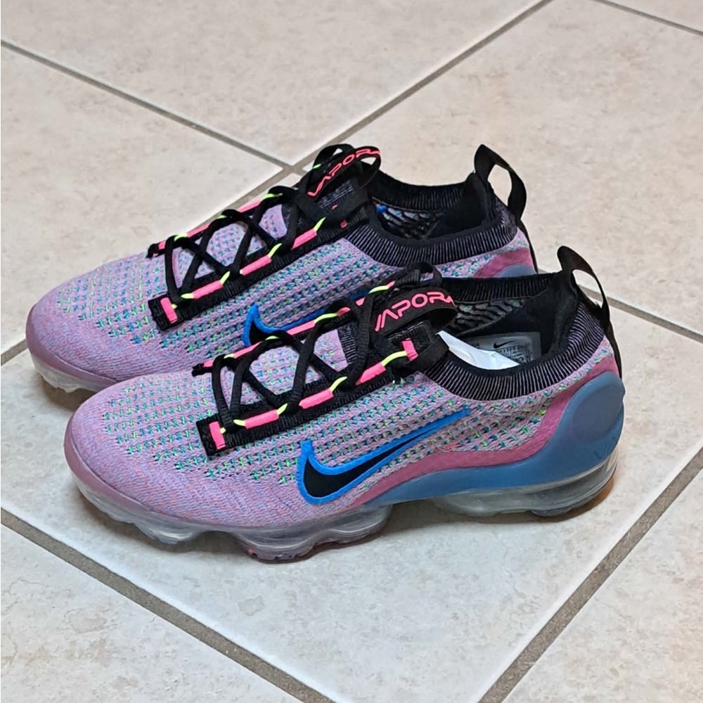 Nike Air Vapor Max 2021 Flyknit Nature Pink Blast - Women's size 5.5 - Picture 2 of 10